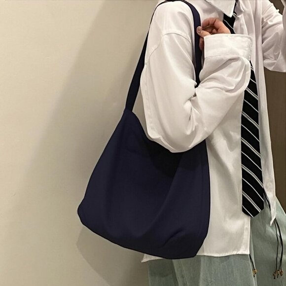 Canvas Bag Cotton Polyester Large Capacity Sturdy Versatile Tote - Picture 6 of 8